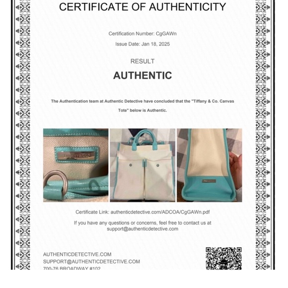 Tiffany & Co. Handbags - Authentic Vintage Tiffany & Co Canvas Tote